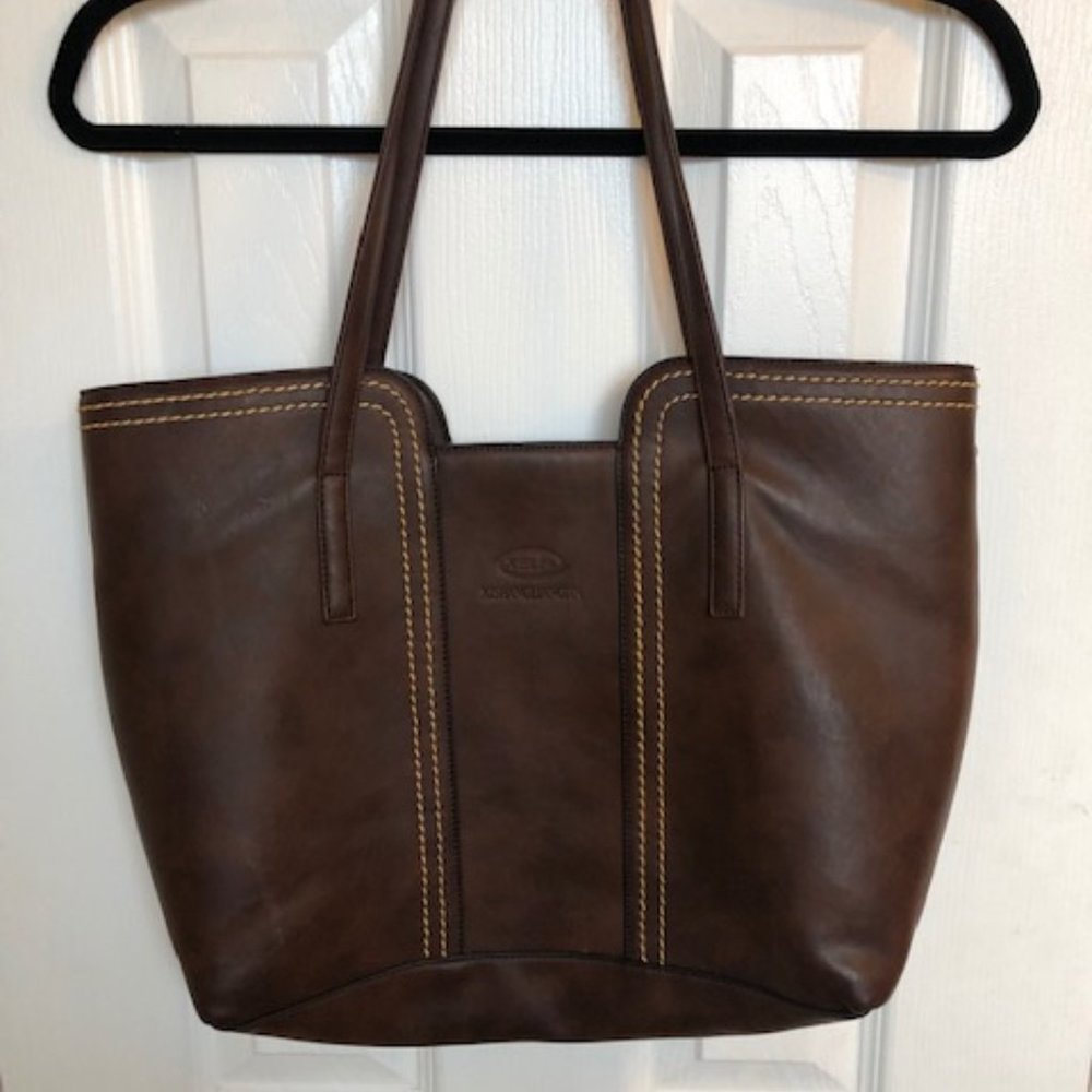 X5LP Brown Pleather Shoulder or Clutch Bag